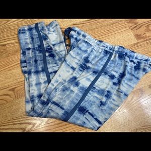 Lucky Brand Blue Tie Dye Lounge Pants Sz Small